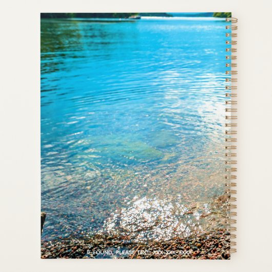 写真の名前を追加するジャーナルノートブック プランナー手帳 (裏面)