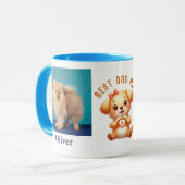 写真の名前を追加メッセージカスタマイズドッグテーマ マグカップ (正面左)