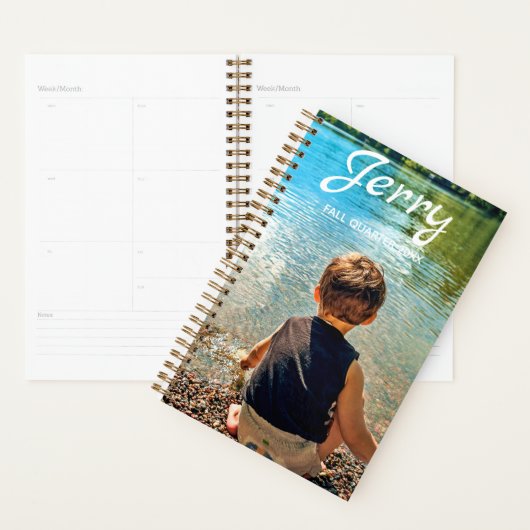 写真の名前ノートブックのパーソナライズされた追加 プランナー手帳 (ディスプレー)