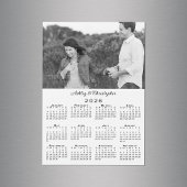 写真の名前パーソナライズされた2026カレンダー磁石