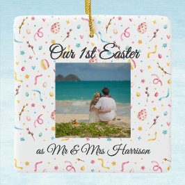 写真の名前 | 新婚の記念すべき最初の復活祭 セラミックオーナメント