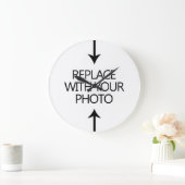 写真の壁掛け時計を作る ラージ壁時計 (ホーム)