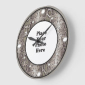写真の壁時計をスネークスキン ラージ壁時計 (傾斜)