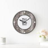 写真の壁時計をスネークスキン ラージ壁時計 (ホーム)