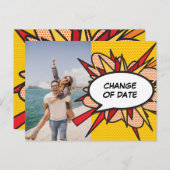 写真の変更日延期おもしろい漫画帳 ポストカード (正面/裏面)