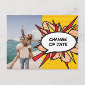 写真の変更日延期おもしろい漫画帳 ポストカード (正面)