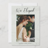 写真の大理石の結婚効果をエレガント創り出した 招待状 (正面)