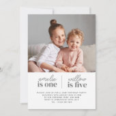 写真の女の子たち共同誕生日招待状 - スクリプト 招待状 (正面)