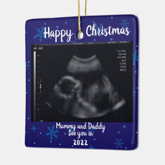 写真の妊娠の発表は親2021を期待 セラミックオーナメント (左)