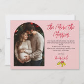 写真の妊娠より多くのクリスマスメリーを シーズンカード (正面)