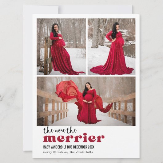 写真の妊娠メリーの発表が多い シーズンカード (正面)