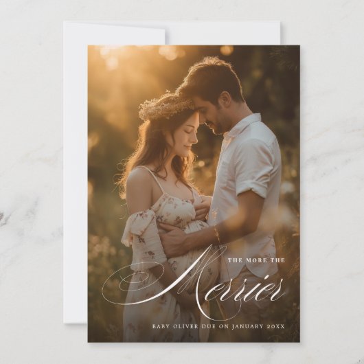 写真の妊娠メリーの発表が多い シーズンカード (正面)