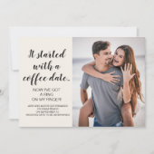 写真の婚約から 招待状 (正面)