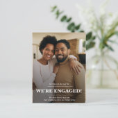 写真の婚約した発表葉書 インビテーションポストカード (スタンド正面)