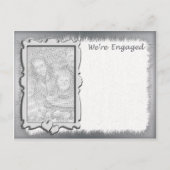 写真の婚約の発表 案内ポストカード (正面)