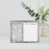 写真の婚約の発表 案内ポストカード (スタンド正面)