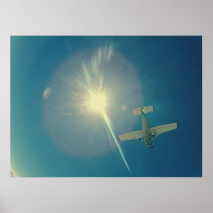 写真の完全で小さい飛行機のパイロット ポスター