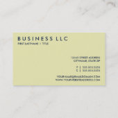 写真の完全で小さい飛行機のパイロット 名刺 (裏面)