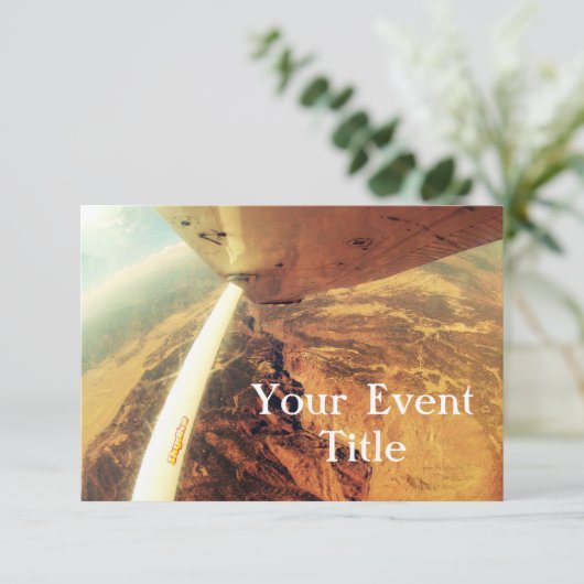 写真の完全で小さく平らなskydive 招待状 (スタンド正面)