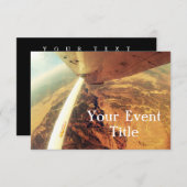 写真の完全で小さく平らなskydive 招待状 (正面/裏面)