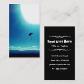 写真の完全なskydive 名刺 (正面/裏面)