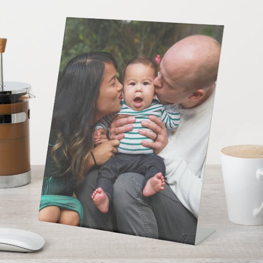 写真の完全アップロードパーソナライズされた 台座サイン (インサイチュ)