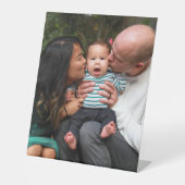 写真の完全アップロードパーソナライズされた 台座サイン (正面)