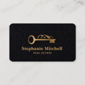 写真の実在不動産仲介業者鍵ハウスQRコードの挿入 名刺 (裏面)