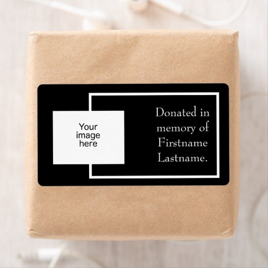 写真の寄贈シール ラベル (インサイチュ)