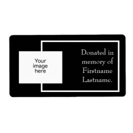 写真の寄贈シール ラベル