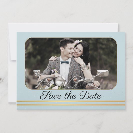 写真の山の日付カードを保存 案内状 (正面)