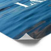 写真の岩の上の国の海岸線 ポスター (角)