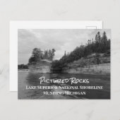 写真の岩の湖の優れた国土の海岸線P ポストカード (正面/裏面)