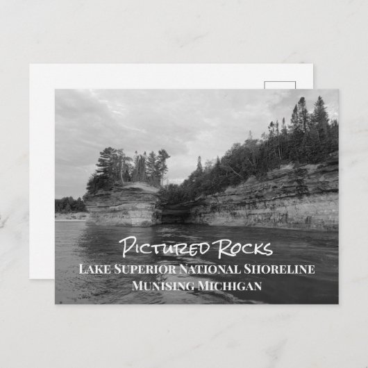 写真の岩の湖の優れた国土の海岸線P ポストカード (正面/裏面)