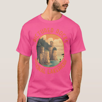 写真の岩国湖畔の周動揺して囲 Tシャツ