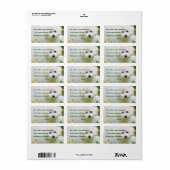 写真の差出人住所ラベル ラベル (フルシート)