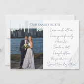 写真の希望引用文書道カード 招待状 (正面)