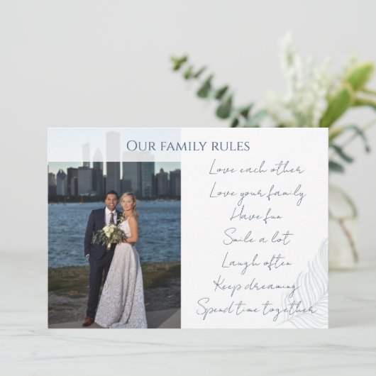 写真の希望引用文書道カード 招待状 (スタンド正面)