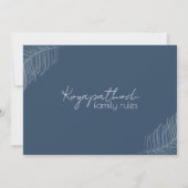 写真の希望引用文書道カード 招待状 (裏面)