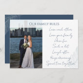 写真の希望引用文書道カード 招待状 (正面/裏面)