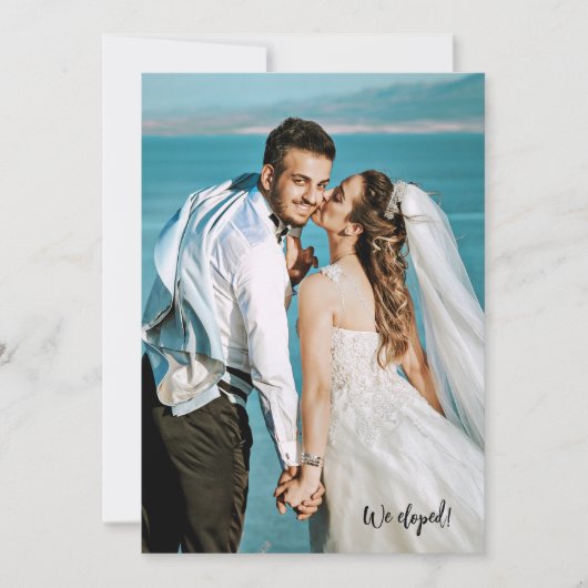 写真の後ずっと幸せ結婚に馬を 招待状 (正面)