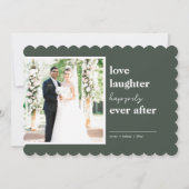 写真の後ずっと楽しく笑い結婚を愛する シーズンカード (正面)