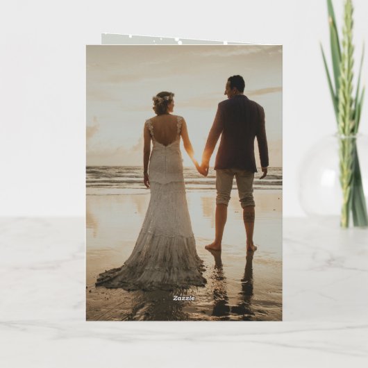 写真の後ずっと楽しエレガントく花嫁さん シーズンカード (裏面)