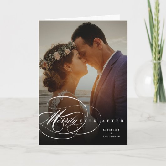 写真の後ずっと楽しエレガントく花嫁さん シーズンカード (正面)