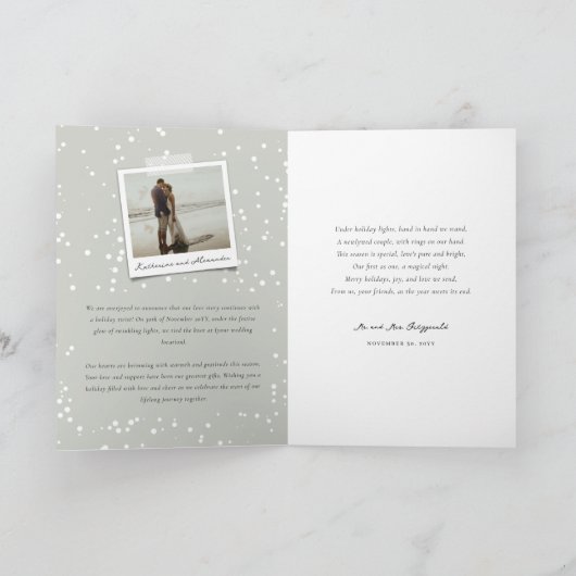 写真の後ずっと楽しエレガントく花嫁さん シーズンカード (内部)