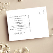 写真の後で幸せに日付を保存 案内ポストカード