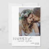 写真の後で幸モダン福に結婚なる 案内状 (正面)