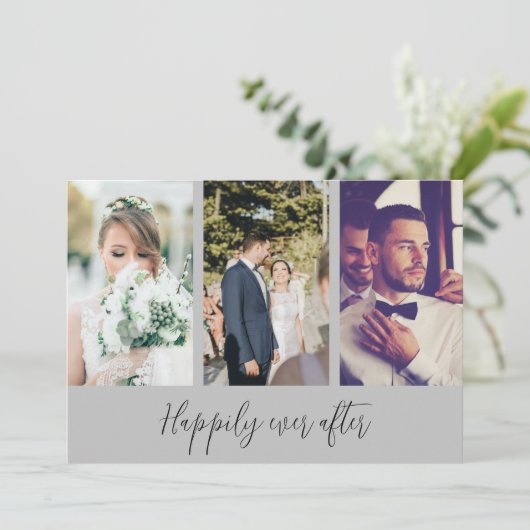 写真の後で幸結婚福に サンキューカード (スタンド正面)