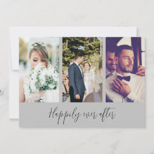 写真の後で幸結婚福に サンキューカード