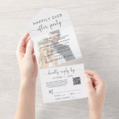 写真の後に幸せなQRコード結婚式のレセプション オールインワン招待状 (貼ってはがせる)